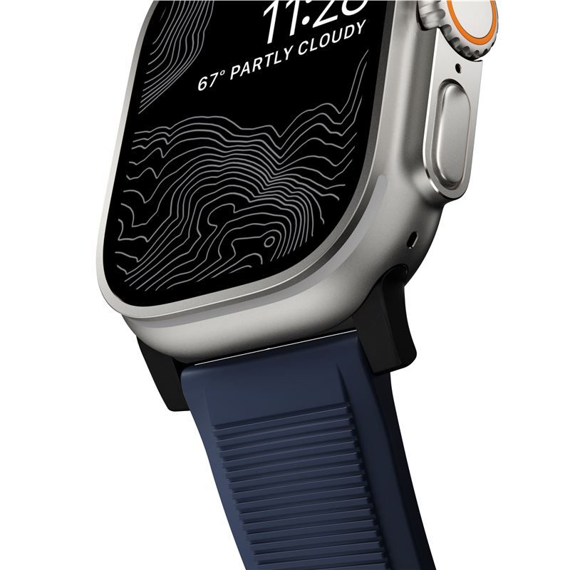 Curea de ceas, Nomad, pentru Apple Watch 45/44/42mm, albastru (Ingredi, NM01295785) by www.silkase.ro